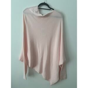 Amazing Woman Supersoft Knit Emilie Sweater Asymetric Jumper Size OS/Large Pink